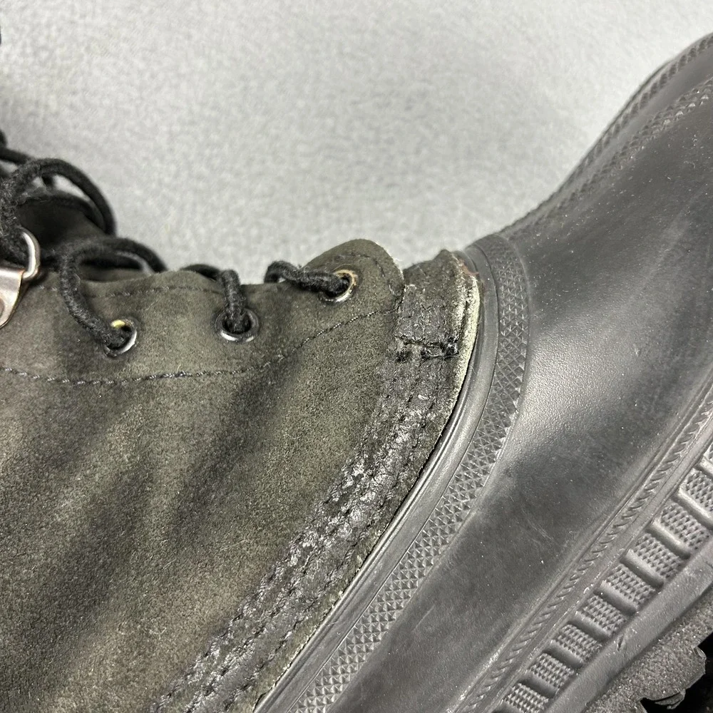 Vintage Sorel Boots Mens Size 8 Black Insulated‎ Winter Waterproof Made USA 90s